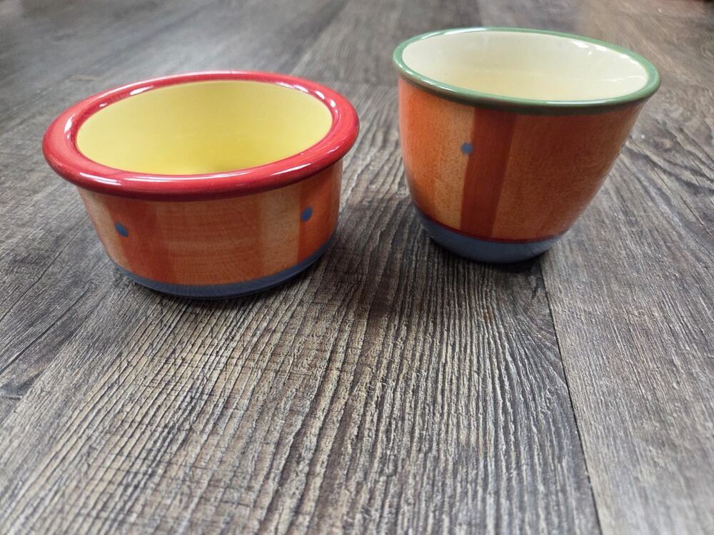 Pfaltzgraff Napoli 4" Mini Prep Bowl Hand Painted Lot of 2